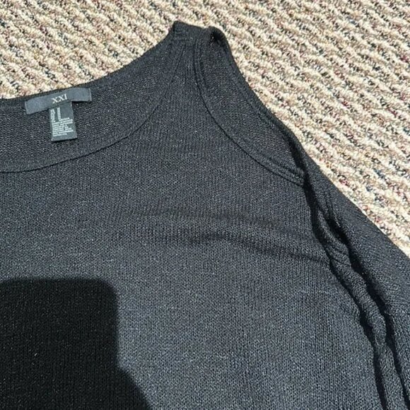 Women black knit open shoulder sweater 2 - Picture 1 of 1